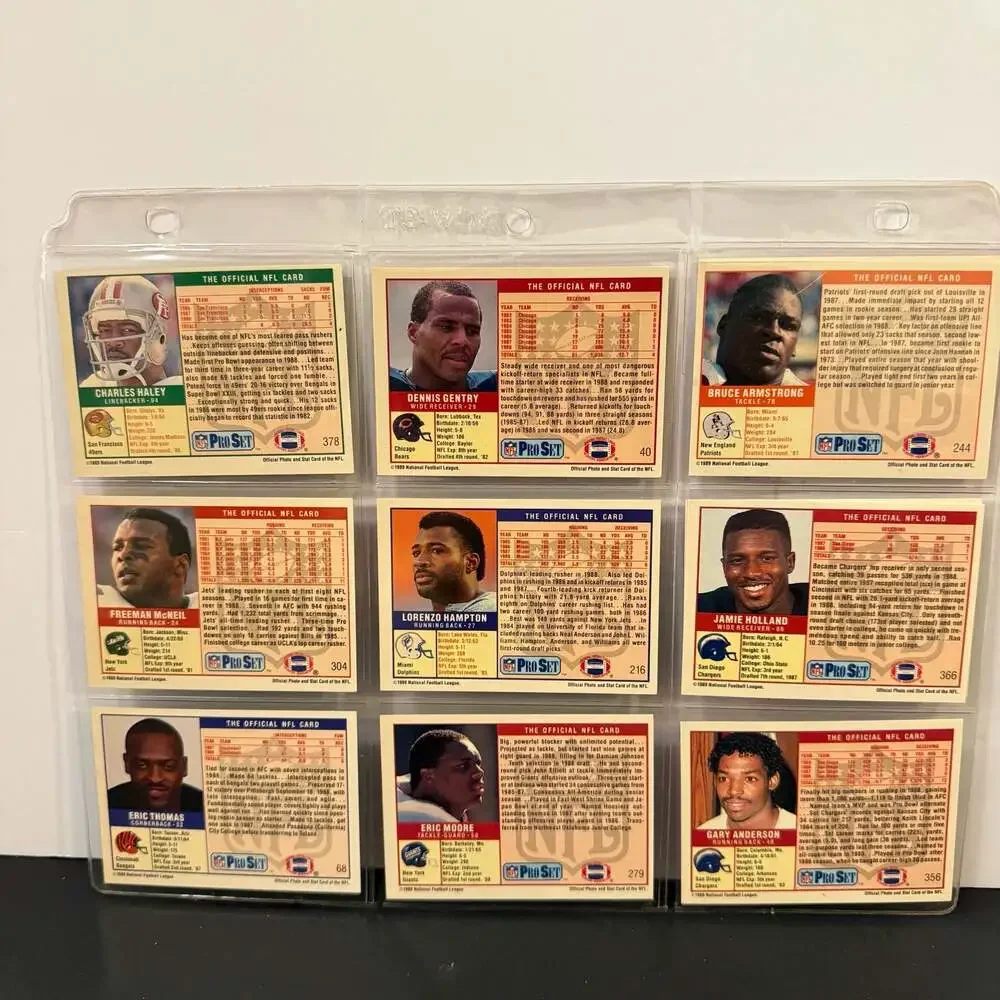Lot of 60 1989 Pro‎ Set NFL Football Cards Including Marcus Allen and Stars